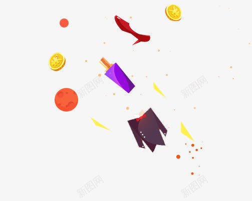 电商促销元素png免抠素材_88icon https://88icon.com 促销 几何 多边形 小物件 扁平 电商