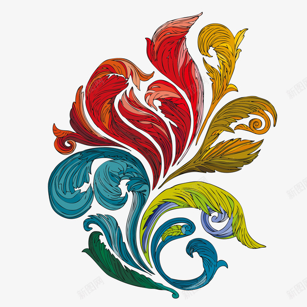 凤尾花纹矢量图ai免抠素材_88icon https://88icon.com 凤尾花纹 凤尾花纹免费png下载 凤尾花纹矢量图 凤尾花纹矢量素材 矢量图