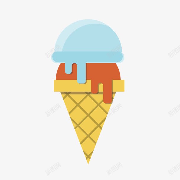 巧克力冰淇淋png免抠素材_88icon https://88icon.com 冰淇淋 巧克力 蛋卷
