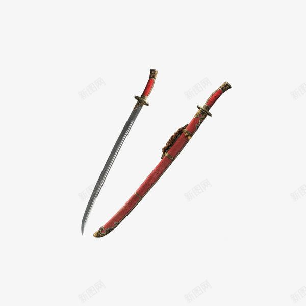 乾隆御刀清刀红珍珠鱼皮png免抠素材_88icon https://88icon.com 产品实物 宝刀 未开刃 龙泉宝刀 龙泉宝剑