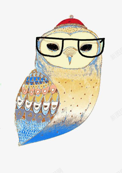 手绘水彩猫头鹰png免抠素材_88icon https://88icon.com 手绘 水彩 猫头鹰 鸟
