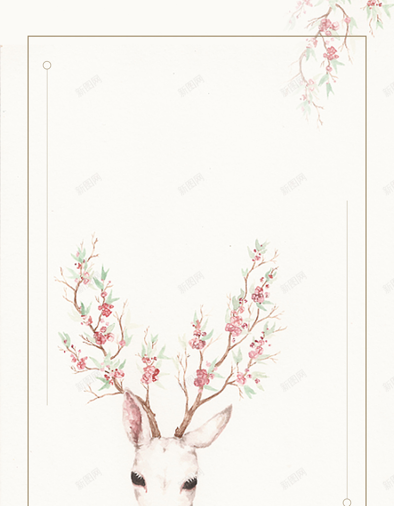 服装订制海报背景psd设计背景_88icon https://88icon.com 女装 手绘 早秋新品 服装促销 服装订制 秋天 秋季 秋季促销 轻文艺 鹿
