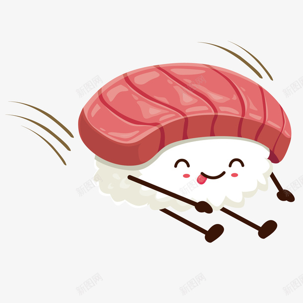 卡通美味寿司矢量图ai免抠素材_88icon https://88icon.com 卡通 寿司 美味 矢量图