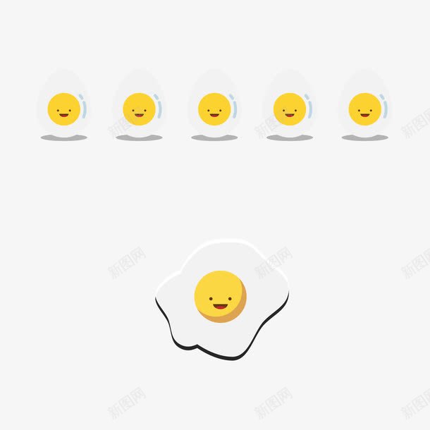 煎鸡蛋png免抠素材_88icon https://88icon.com 卡通煎蛋 微笑的鸡蛋 煎锅