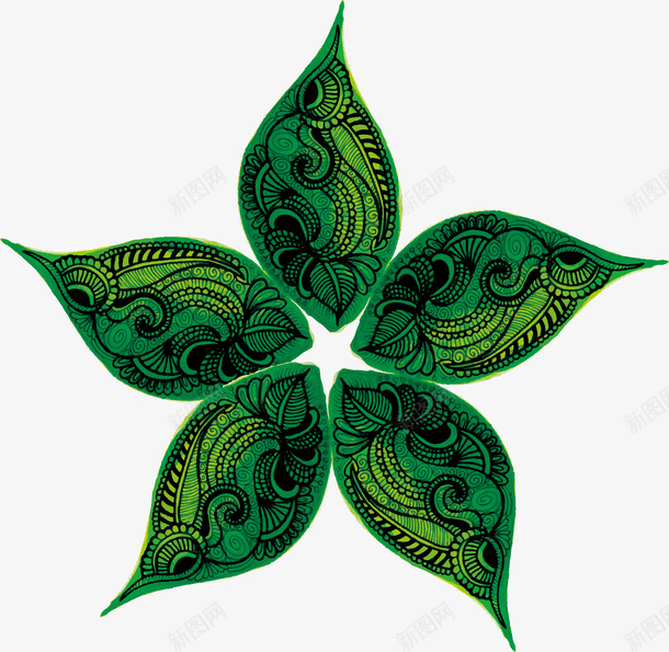 祖母绿复古花纹矢量图eps免抠素材_88icon https://88icon.com 复古花纹 矢量素材 祖母绿 艺术也疯狂 艺术感 矢量图