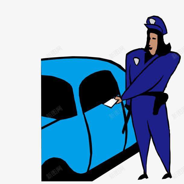 开罚款的女交警png免抠素材_88icon https://88icon.com 交警 女子 罚款单 警察
