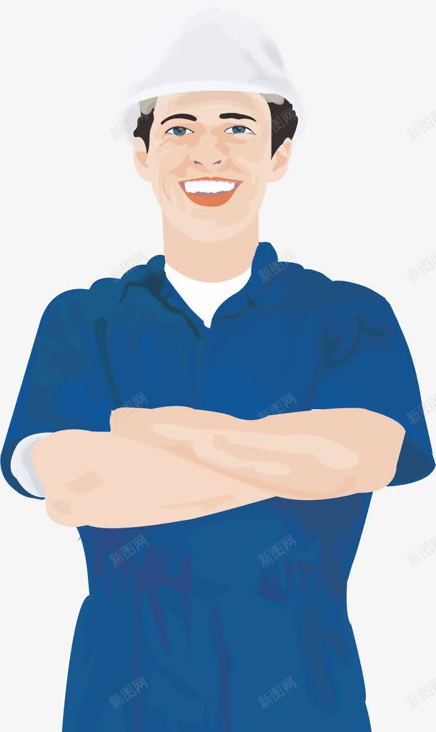 卡通工程师矢量图ai免抠素材_88icon https://88icon.com 卡通 建筑 施工 职业 矢量图
