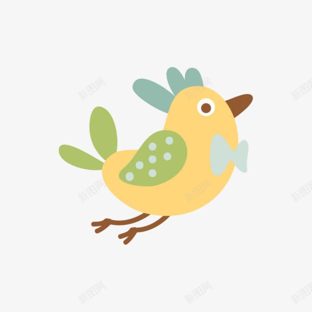 黄色卡通小鸡png免抠素材_88icon https://88icon.com 卡通 小鸡 素材 黄色
