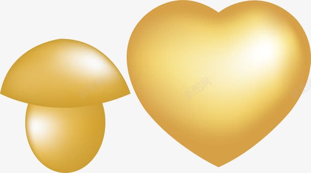 蘑菇元素png免抠素材_88icon https://88icon.com png 元素 卡通 心形 蘑菇 钛金