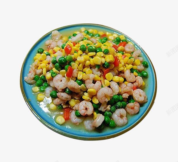 玉米虾仁炒菜png免抠素材_88icon https://88icon.com 产品实物 清蒸 绿色 营养