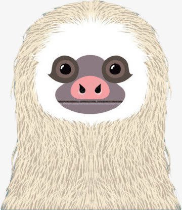 Q版树懒png免抠素材_88icon https://88icon.com 卡通手绘 大眼萌 树懒 浅灰色