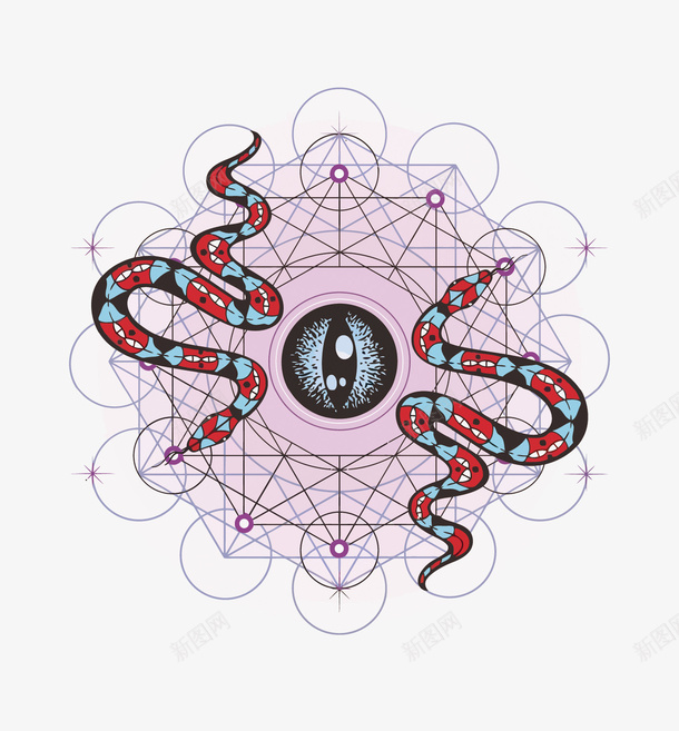蛇和眼睛矢量图eps免抠素材_88icon https://88icon.com 卡通 手绘 眼睛 矢量蛇 粉色 蛇 蛇PNG矢量图 蛇免扣PNG图 矢量图