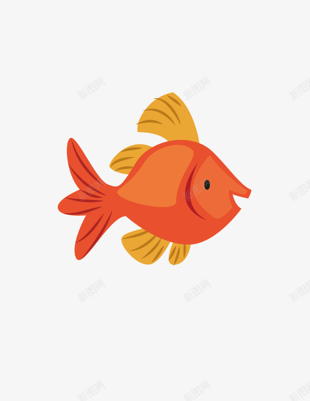 可爱小鱼矢量图ai免抠素材_88icon https://88icon.com 可爱 小鱼 金鱼 矢量图
