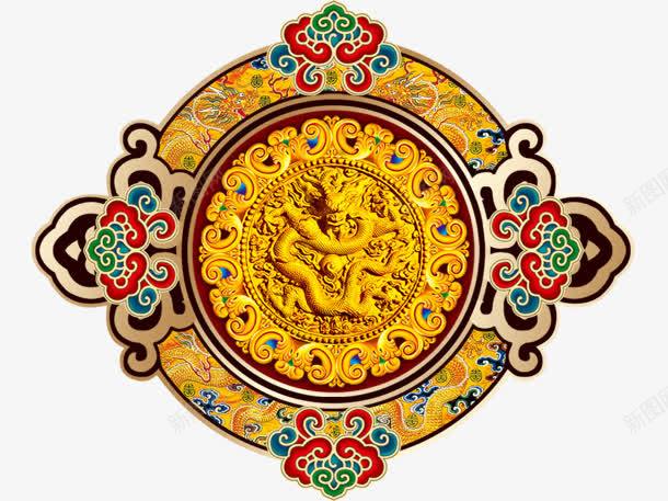 古风金色龙形图案png免抠素材_88icon https://88icon.com 古风 图案 金色 龙形