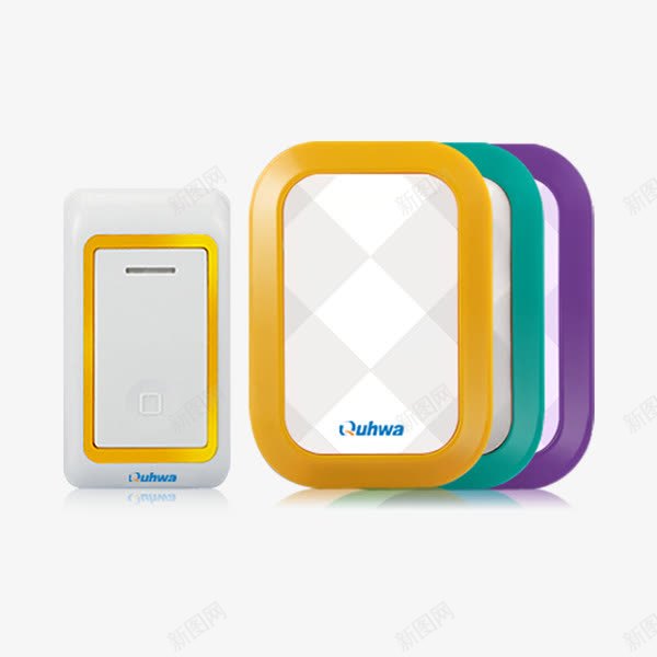 彩色无线门铃png免抠素材_88icon https://88icon.com 彩色门铃 无线门铃 门铃 门铃素材