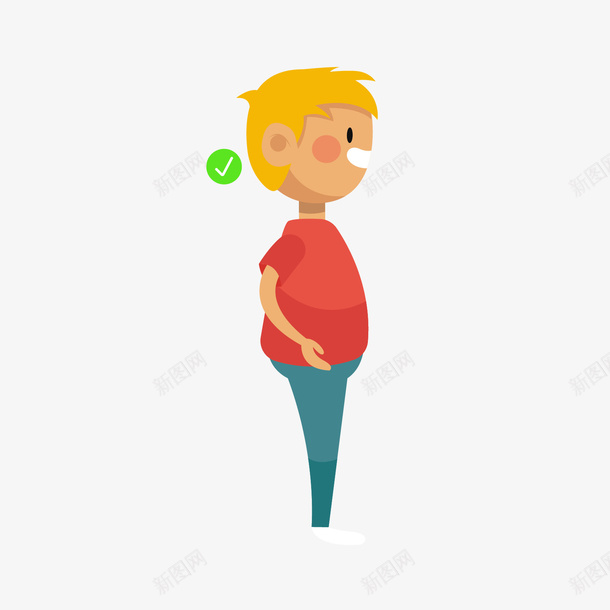 卡通男孩正确站姿范例矢量图ai免抠素材_88icon https://88icon.com 卡通 正确站姿 男孩 站姿范例 红色 黄色 矢量图