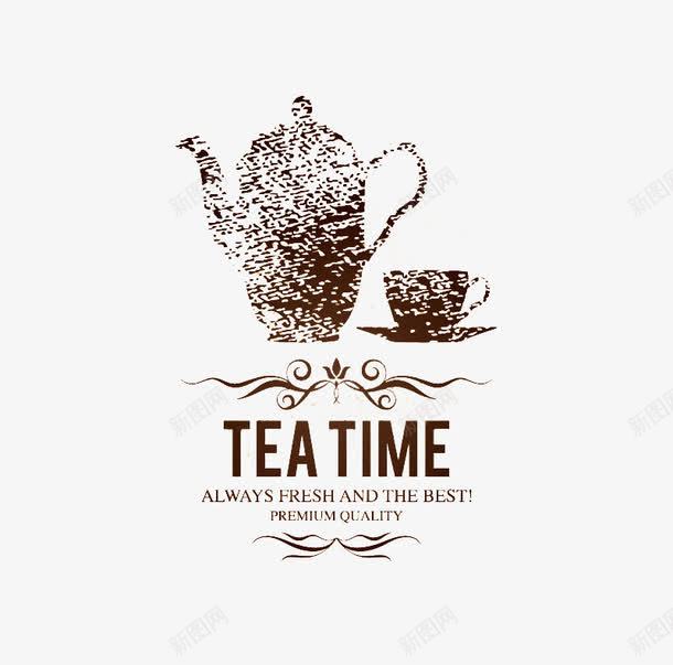 创意下午茶海报矢量图eps免抠素材_88icon https://88icon.com tea time 下午茶 复古 茶壶茶杯 矢量图