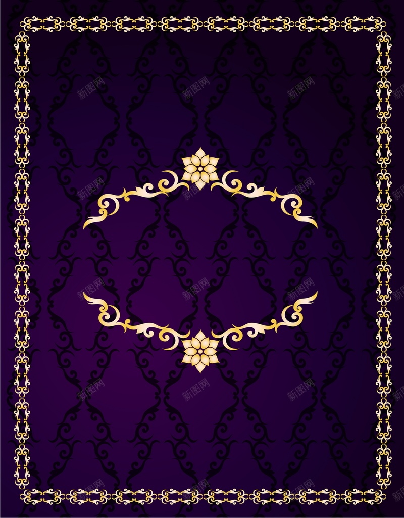 金色花边矢量图ai设计背景_88icon https://88icon.com 纹理 花纹 花边 质感 金色 矢量图