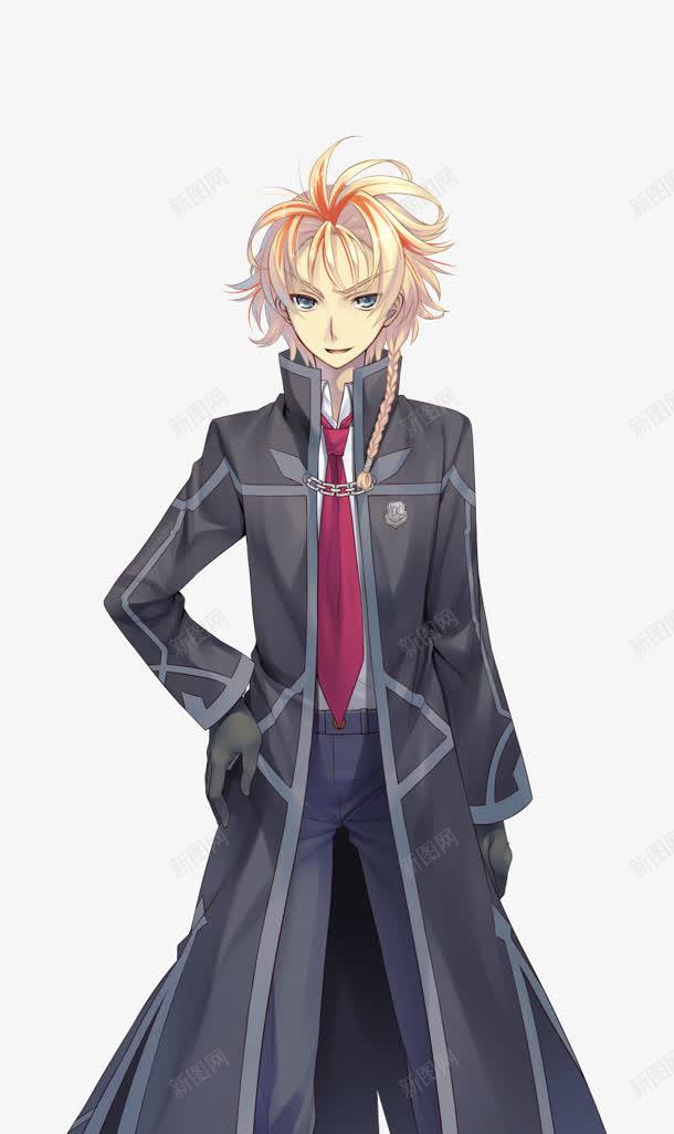 卡通扎小辫子男子帅哥png免抠素材_88icon https://88icon.com 卡通 小辫子 帅哥 男子