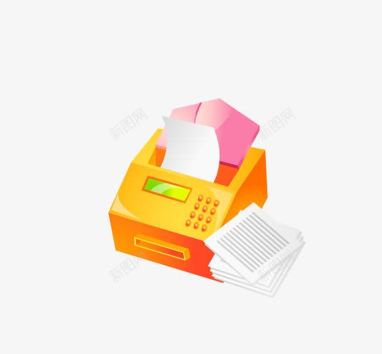 彩色打印机png免抠素材_88icon https://88icon.com 办公用品 彩色 打印机 矢量打印机