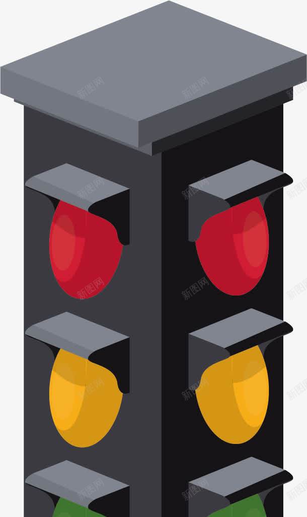 时尚立体路标指示牌矢量图ai免抠素材_88icon https://88icon.com 导向牌 指示牌 立体警示牌 红绿灯 路标 矢量图