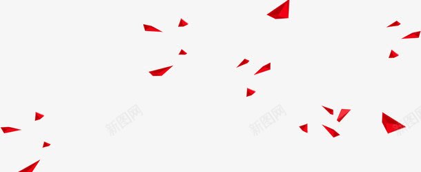 漂浮的红色彩带装饰png免抠素材_88icon https://88icon.com 彩带 漂浮 红色 装饰