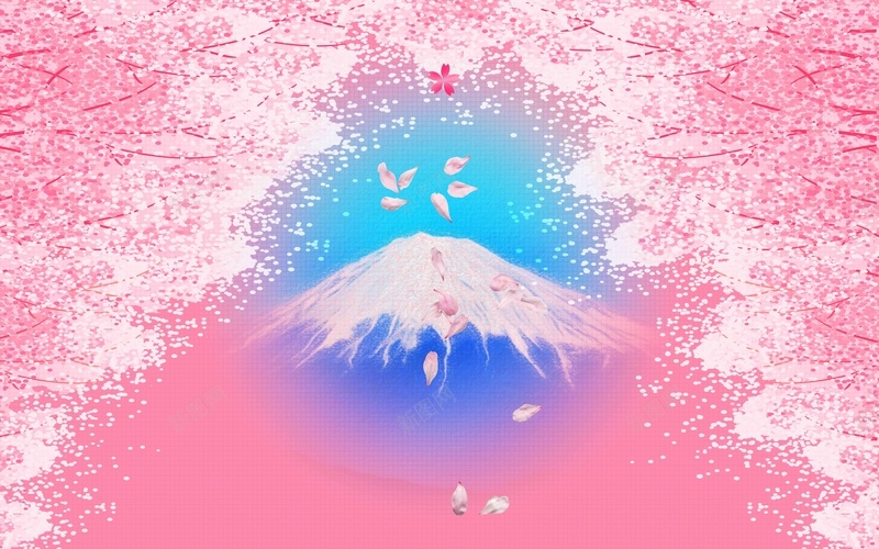 手绘樱花节日本旅游海报背景模板psd高清背景_88icon https://88icon.com 富士山 手绘 日本旅游 春天 樱花节 海报 简笔画山 美丽的富士山 背景素材 赏花 踏青