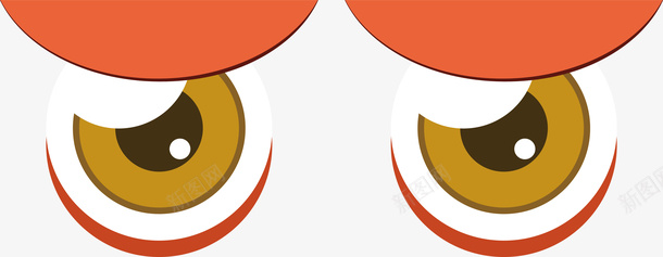 彩色眼睛一双眼睛矢量图ai免抠素材_88icon https://88icon.com 动画眼睛 微笑的眼睛 扁平眼睛 斜眼表情 眼睛睫毛 眼睛素描 萌萌的大眼睛 长睫毛眼睛 矢量图
