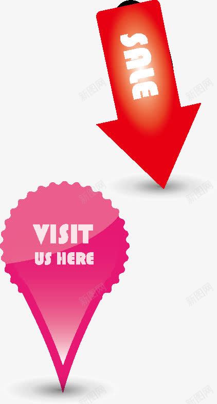 淘宝标签标签标签元素几何png免抠素材_88icon https://88icon.com 不规则图形 几何形标签 几何箭头 标签 淘宝标签 箭头标签