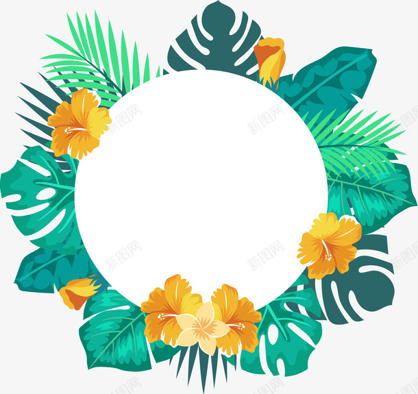 手绘夏日绿植海报边框3矢量图ai免抠素材_88icon https://88icon.com 公告栏 卡通边框 夏天海报边框 夏季 夏日边框 手绘边框 文本框 标题框 植物 海报边框 热带 绿植 背景 花环 矢量图