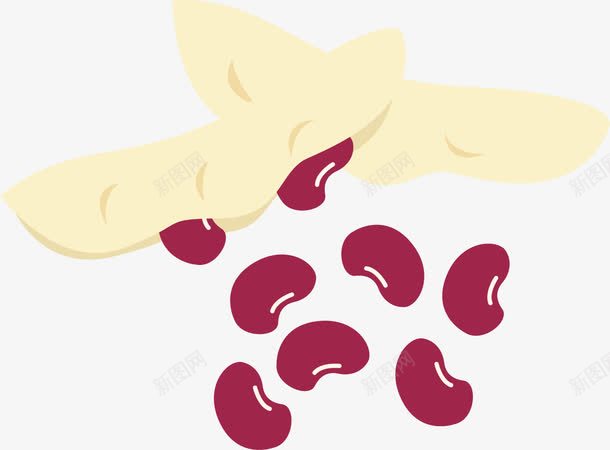 红豆效果元素png免抠素材_88icon https://88icon.com 元素 效果 矢量素材 素材 红豆
