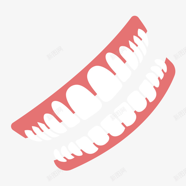 假牙psd免抠素材_88icon https://88icon.com 假牙 医疗 素材 红色
