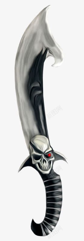骷髅匕首png免抠素材_88icon https://88icon.com 匕首 武器 骷髅 黑色