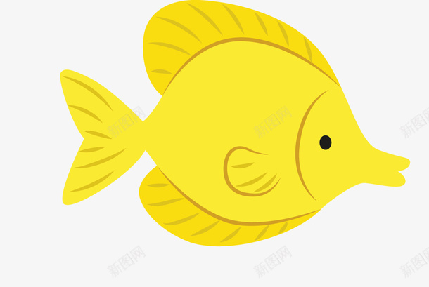 黄色手绘卡通小鱼png免抠素材_88icon https://88icon.com PNG 卡通 小鱼 手绘 黄色