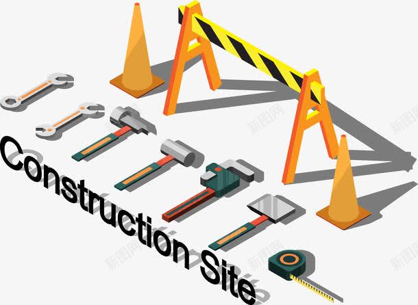 道路施工矢量图eps免抠素材_88icon https://88icon.com 路障 道路施工 矢量图