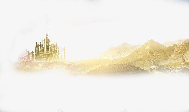 远处的城堡png免抠素材_88icon https://88icon.com 山林 王子 童话 西方