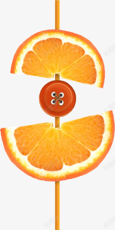 半个橙子png免抠素材_88icon https://88icon.com 卡通水果 橙子 水果 香橙