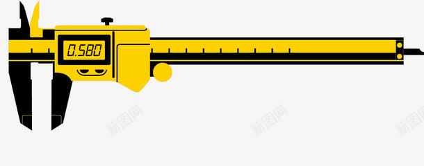 游标卡尺矢量图ai免抠素材_88icon https://88icon.com png 尺子 游标卡尺 素材 矢量图