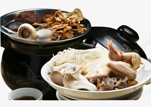 菌菇老鸽煲png免抠素材_88icon https://88icon.com 产品实物 美食 菌菇 菜肴 鸽子