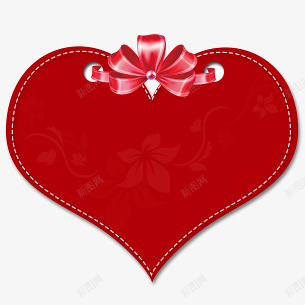 爱心卡蝴蝶结psd免抠素材_88icon https://88icon.com 免扣素材 爱心卡 红色 蝴蝶结