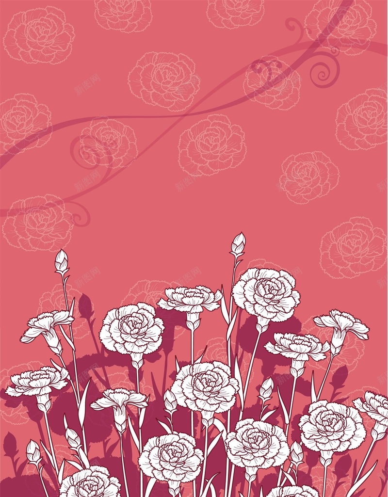 花纹纹理红色平面广告矢量图ai设计背景_88icon https://88icon.com 喜庆 平面广告 新品上市 时尚 红色背景 纹理背景 绘画美术 花纹 花边 矢量图