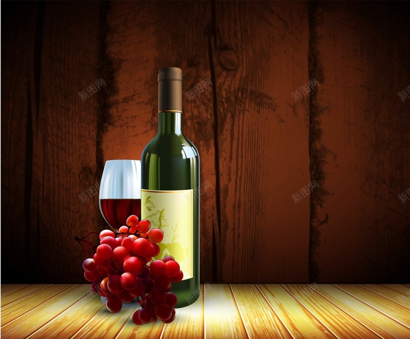 矢量高档红酒质感木板立体背景ai设计背景_88icon https://88icon.com 展台 木板 矢量 立体 红酒 背景 葡萄 葡萄酒 质感 食品 高档 矢量图