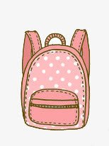 可爱粉色书包png免抠素材_88icon https://88icon.com 书包 可爱 粉色