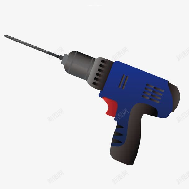 电钻维修施工工具png免抠素材_88icon https://88icon.com 施工工具 电钻 维修