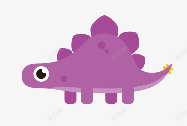 卡通可爱小恐龙png免抠素材_88icon https://88icon.com 卡通 可爱 小恐龙 紫色