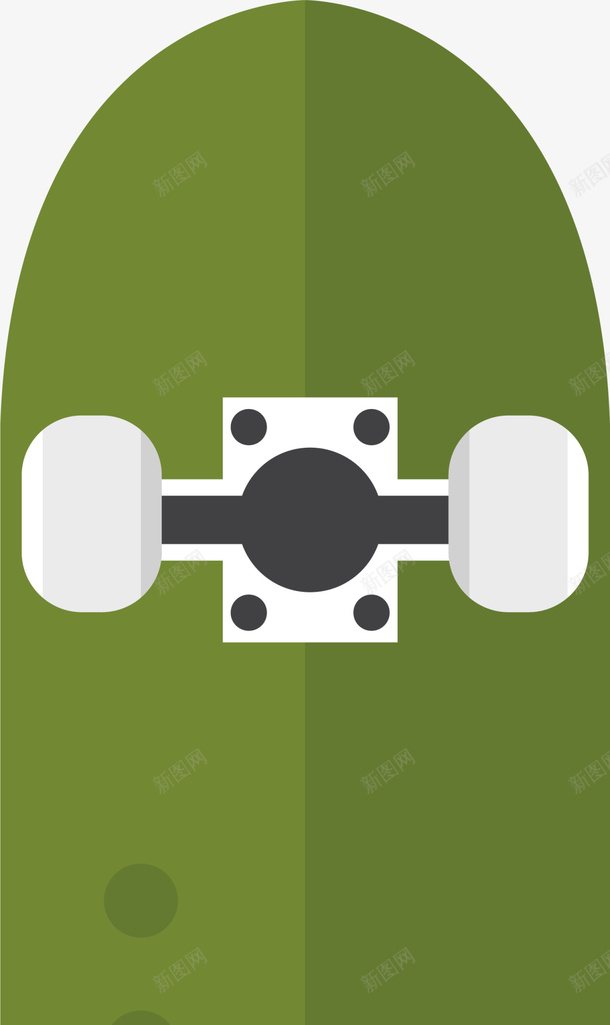 绿色扁平街头滑板png免抠素材_88icon https://88icon.com 世界滑板日 嘻哈风 流行 绿色滑板 街头 街头滑板