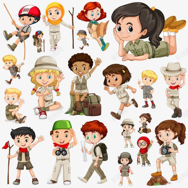 童子军png免抠素材_88icon https://88icon.com 探寻 探险 背包 露营