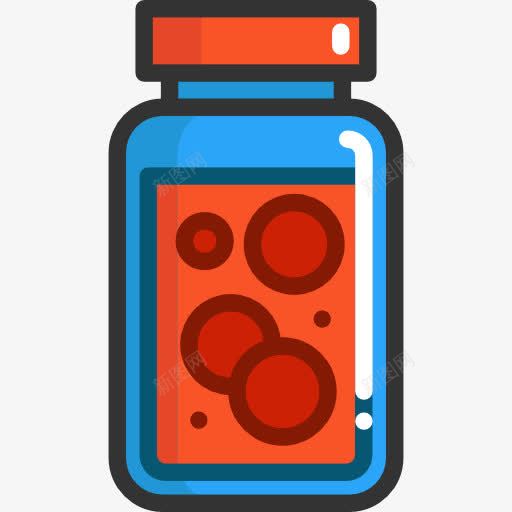 卡通罐子png免抠素材_88icon https://88icon.com 卡通罐子 瓶子 罐子