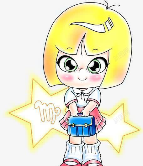 处女座psd免抠素材_88icon https://88icon.com 动漫 动漫动物 十二生肖星座 可爱 处女座 星空 梦幻 生肖星座 萌