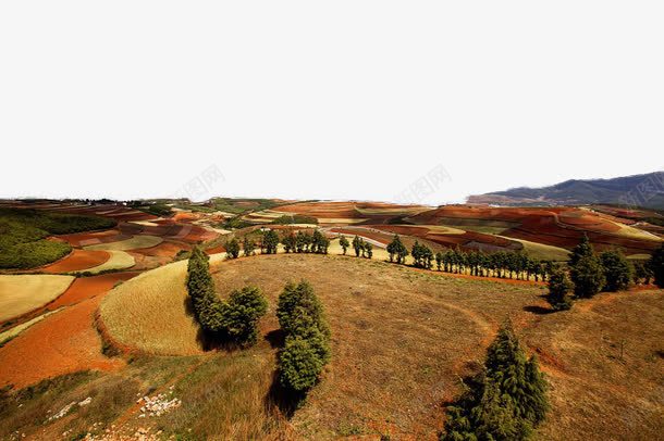 云南东川红土地风景png免抠素材_88icon https://88icon.com 旅游 景点 红土地 风景